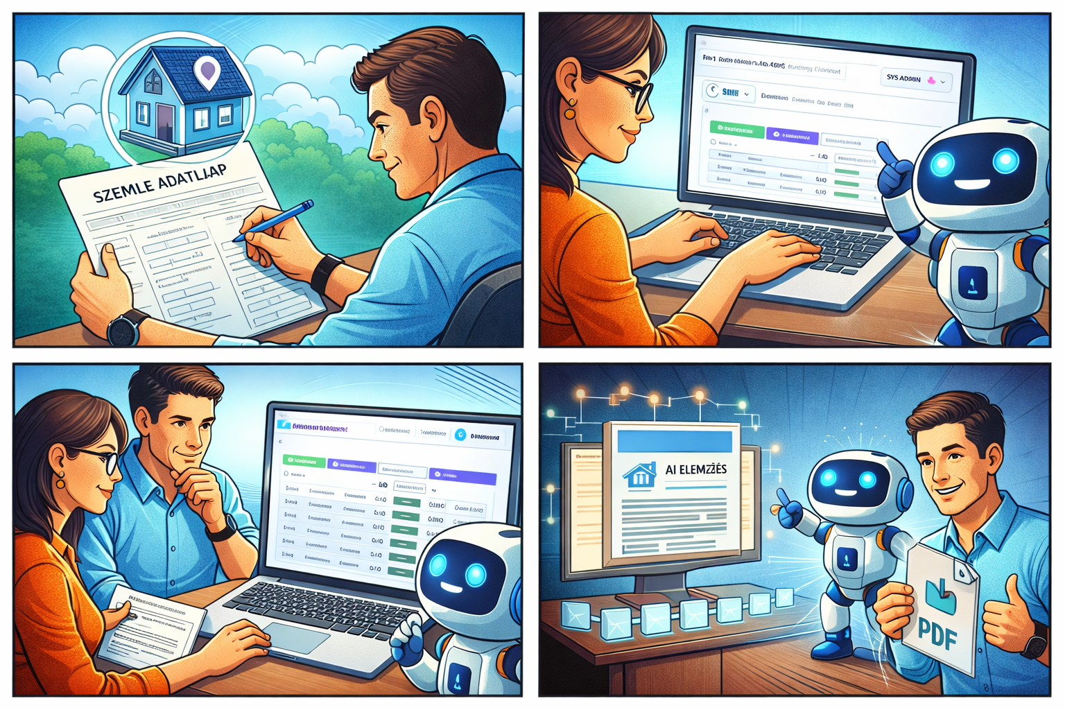 Az AI alapú ingatlan elemzés funkció használata a TIV alklamazásban